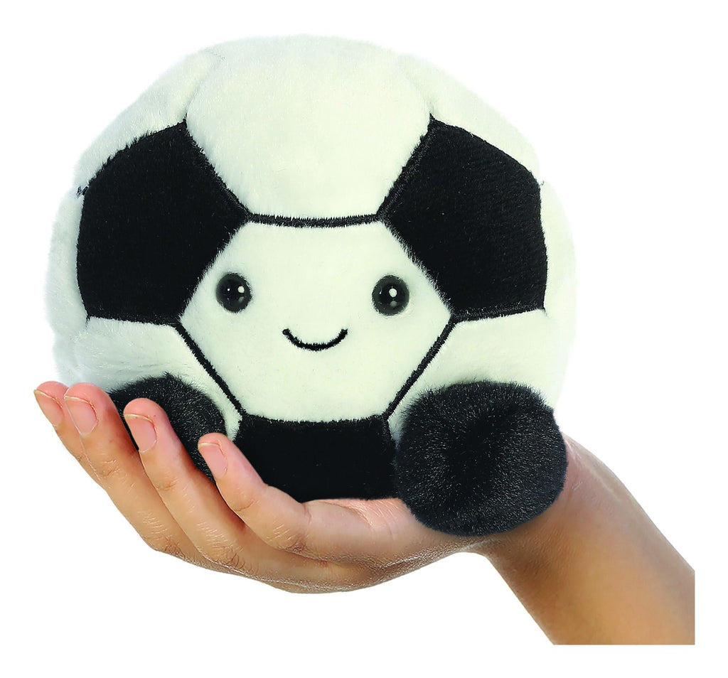 Aurora Palm Pals Striker Football Soft Toy. Sold by Say It Baby Gifts