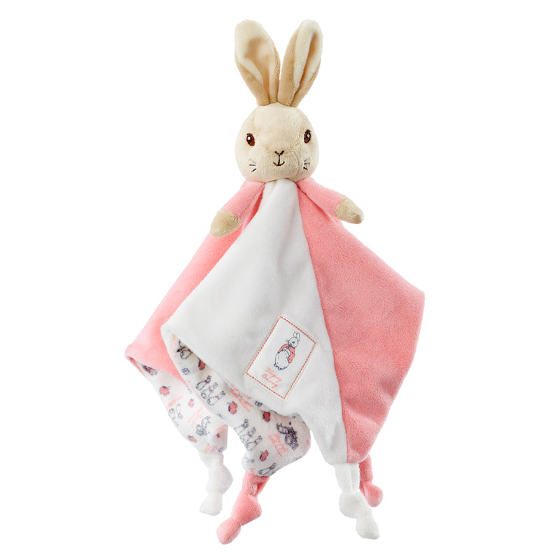 This cute Flopsy Bunny Comfort Blanket is made from soft plush and is based on his character in the endearing Beatrix Potter tales. Sold by Say it Baby Gifts