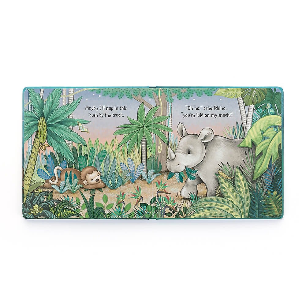 Jellycat When I Am Sleepy Book. This gorgeous hardback book features a very special little monkey and a dreamy story of looking for their bed!  Sold by Say It Baby Gifts