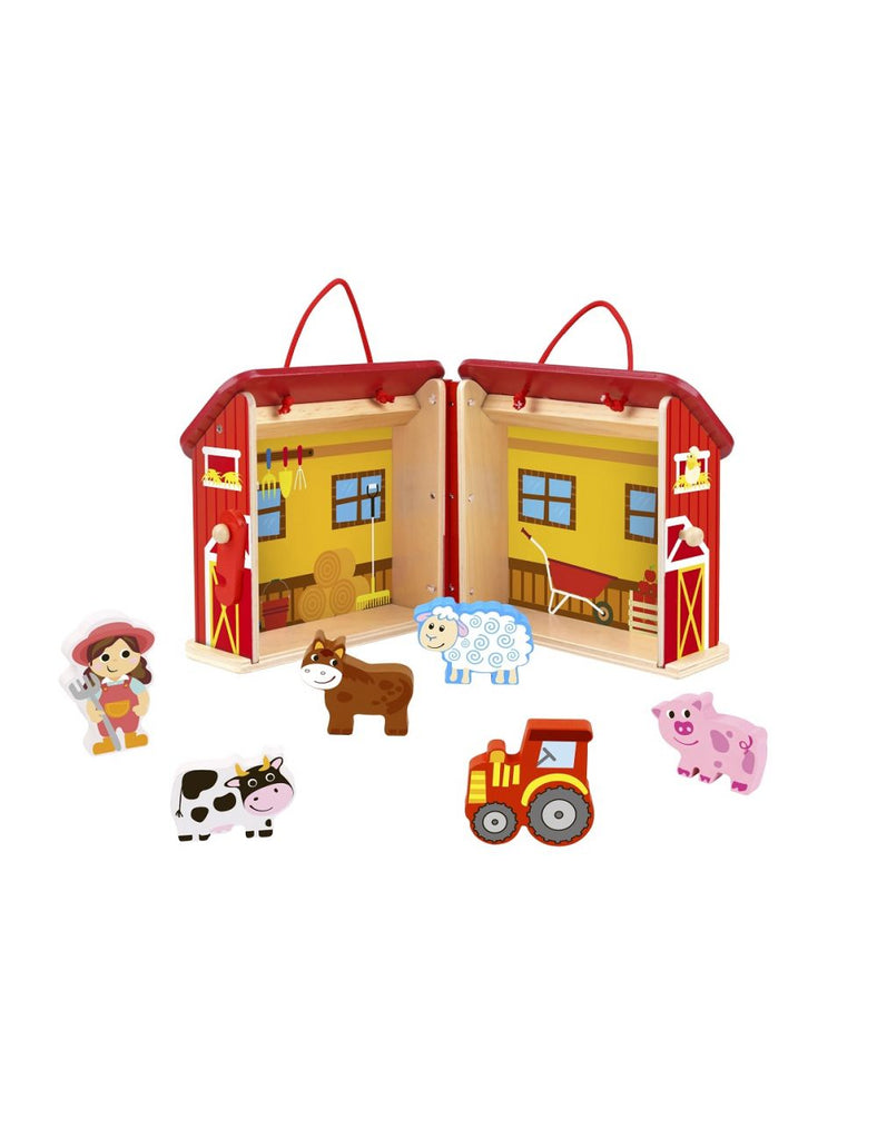 Tooky Toy Wooden Foldable Farm - Sold by Say It Baby Gifts