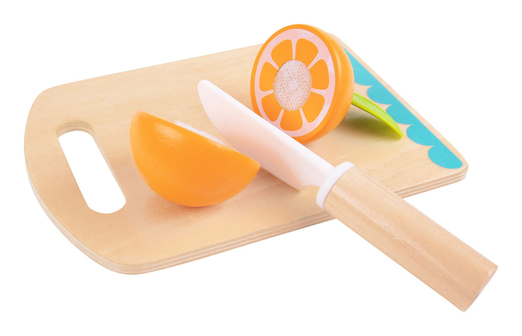 Slice up some fun with this Tooky Toy Wooden Cutting Fruits Set! Sold by Say It Baby Gifts