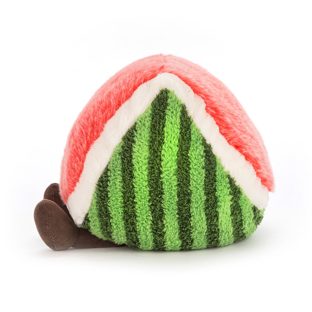 Jellycat Amuseable Watermelon - Small. A6C. Small Size. Sold by Say It Baby Gifts. side view