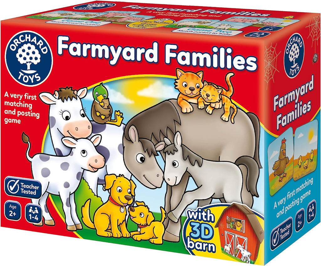 Orchard Toys Farmyard Families Game - Match the friendly farm animals to their babies in this first matching and posting game. Sold by Say It Baby Gifts