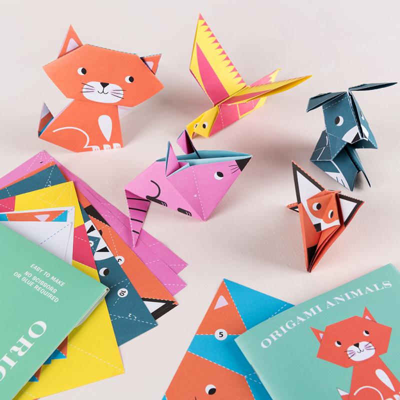 Rex London Children's Origami Kit - Animals. Sold by Say It Gifts - folded