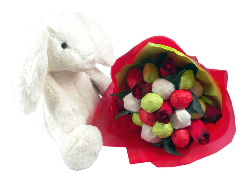 Jellycat Bunny & Chocolate Bouquet Gift Set - Say It Baby 