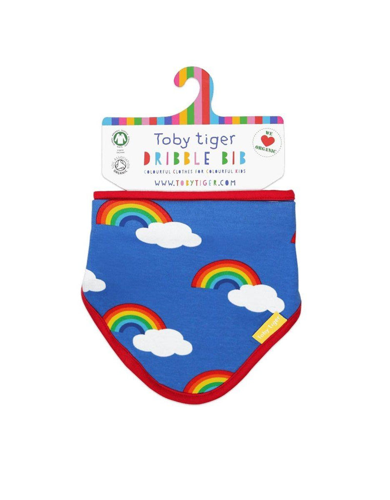 Toby Tiger Organic Rainbow Dribble Bib - Say It Baby 