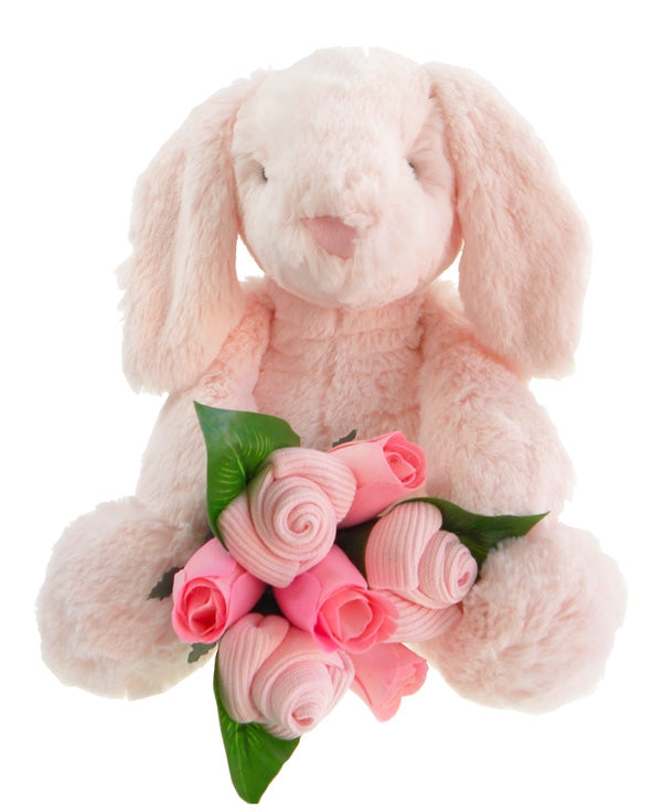 Baby Girl Bunny and Sock Bouquet - Say It Baby 