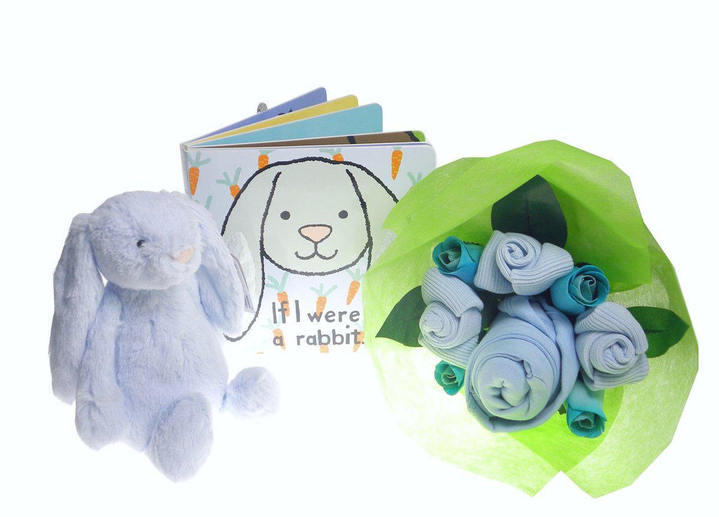 Jellycat Boy Bunny Baby Bouquet Gift Set - Say It Baby 