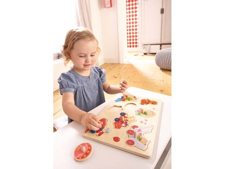 Haba My First Toys Peg Jigsaw Puzzle - Say It Baby 