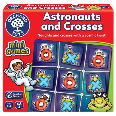 Orchard Toys Astronauts and Crosses - Noughts and Crosses with a cosmic twist! Sold by Say it Baby Gifts