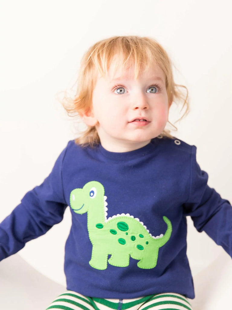 Blade &amp; Rose Maple The Dino Top - bold, bright and fun! Sold by Say It Baby Gifts