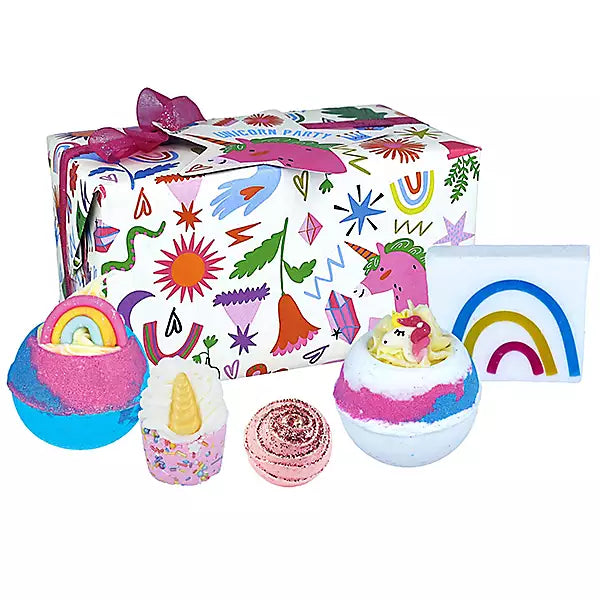 Bomb Cosmetics Unicorn Party Gift Set. Sold by Say It Baby Gifts