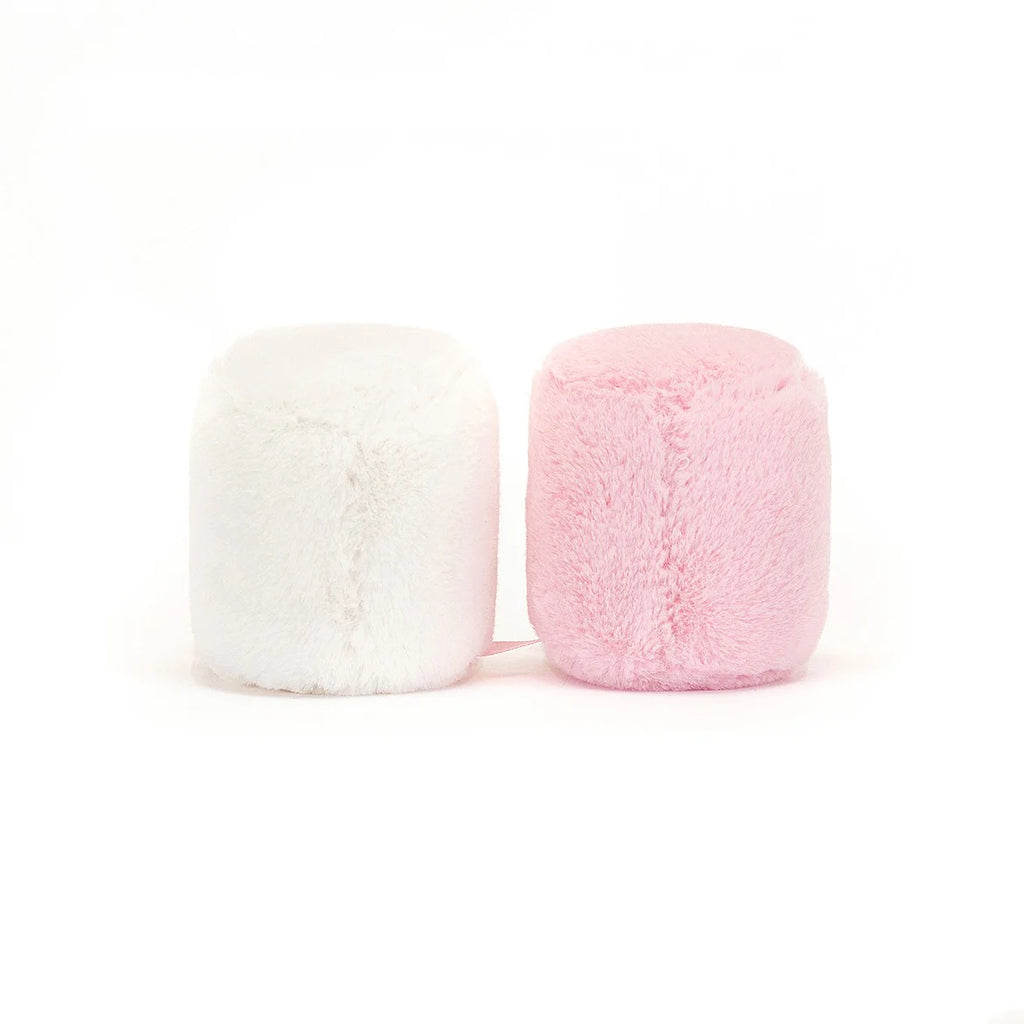 Jellycat Amuseable Pink and White Marshmallows - a scrumptious duo of delight! A6MPW Sold by Say It Baby Gifts - back