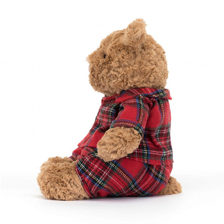 Jellycat Bartholomew Bear Bedtime - Squeezy, squashy and super cuddly! BARM3BED Sold by Say It Baby Gifts