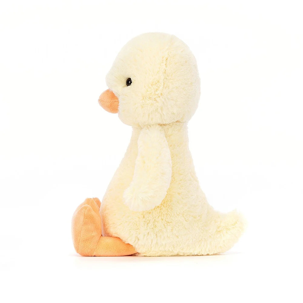 Jellycat Bashful Duckling Original - a gorgeous little hatchling! BAS3DCK Sold by Say It Gifts - side view
