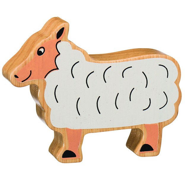 Lanka Kade Natural White Sheep - Sold by Say It Baby Gifts