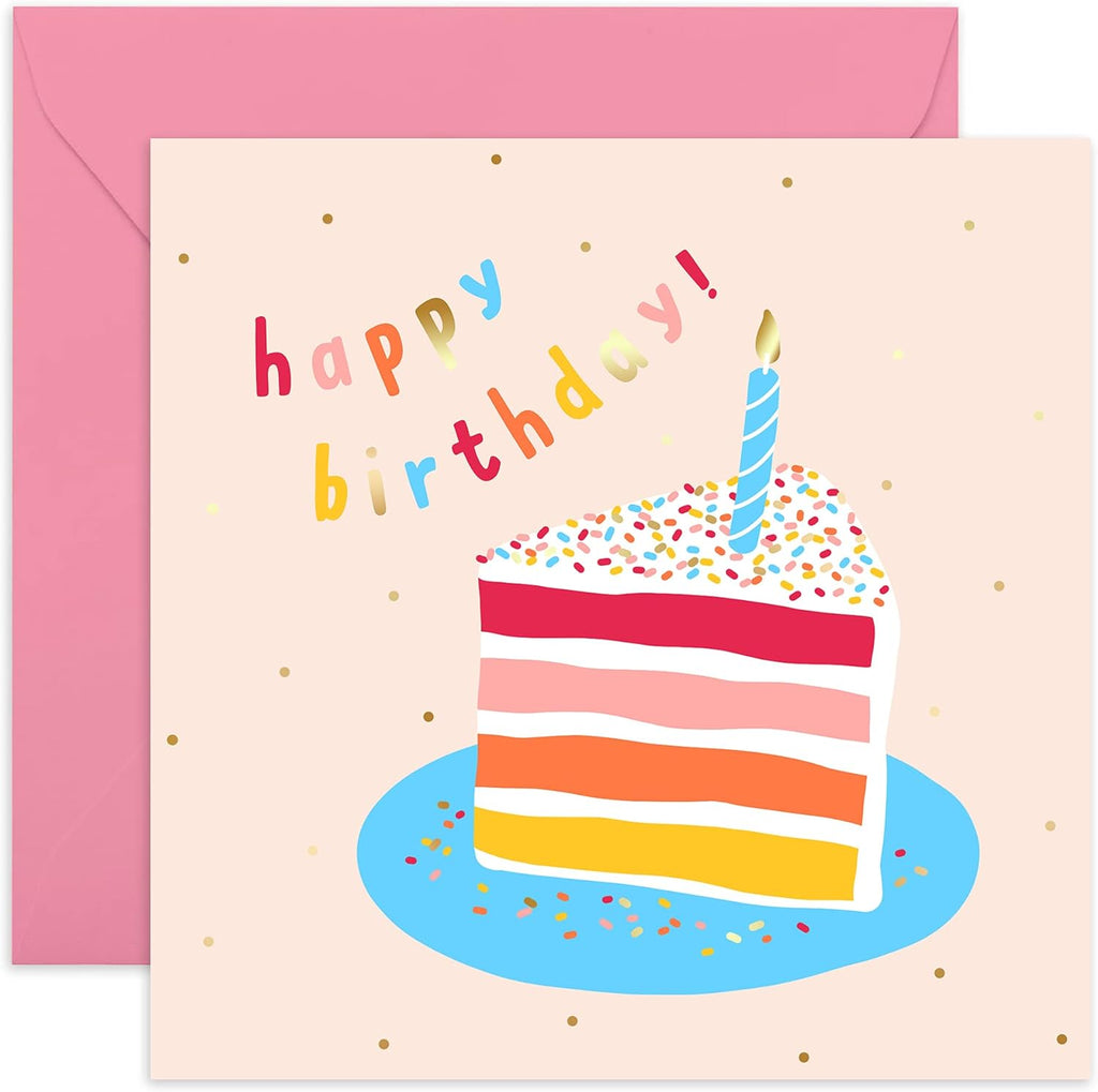 Rainbow Birthday Cake Card Central 23
