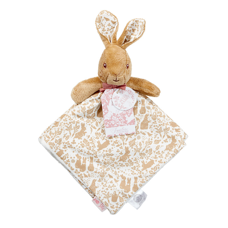This Signature Flopsy Bunny Comfort Blanket is made from soft plush and is based on the character in from endearing Beatrix Potter tales. Sold by Say It Baby Gifts