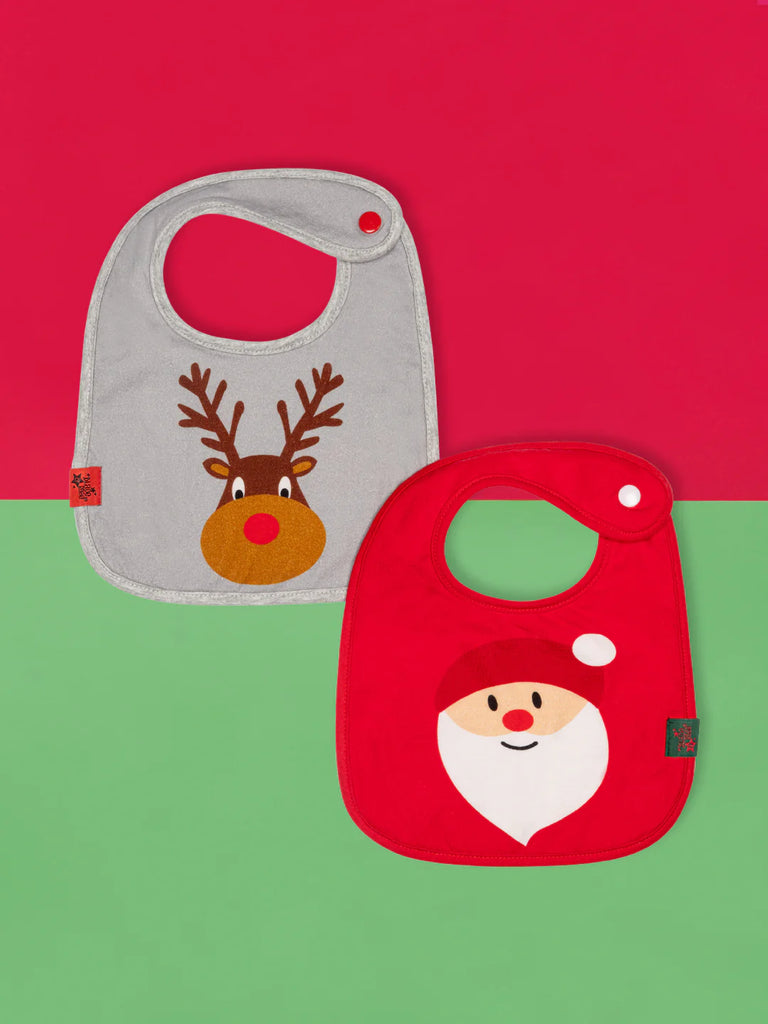 Blade & Rose Christmas Bibs (2 Pack) Sold by Say It Baby Gifts
