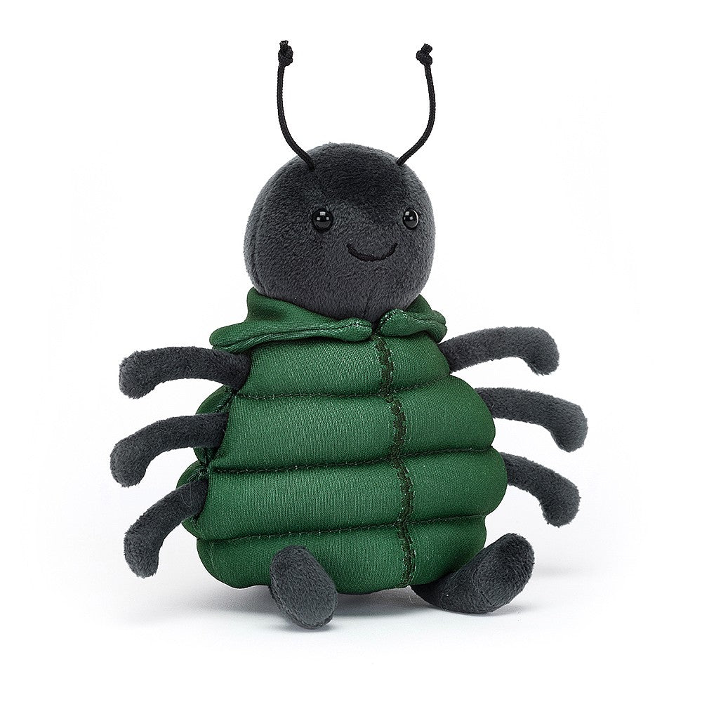 Say hello to Anoraknid Spider from Jellycat - a cute little critter sporting a fun anorak jacket! Sold by Say It Baby Gifts ANK3BS