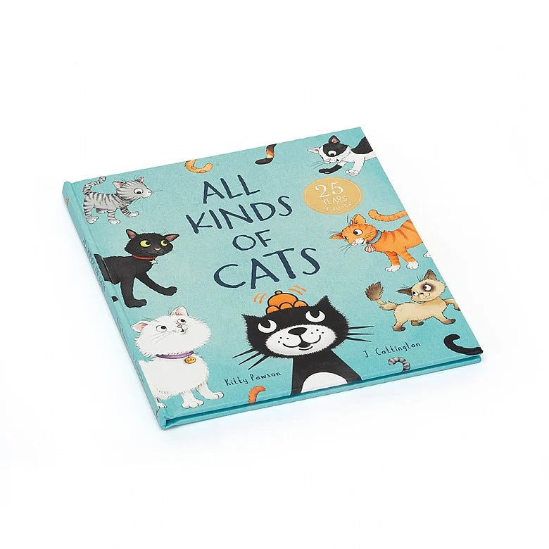 Jellycat All Kinds Of Cats Book BK4CATS - Sold by Say It Baby Gifts