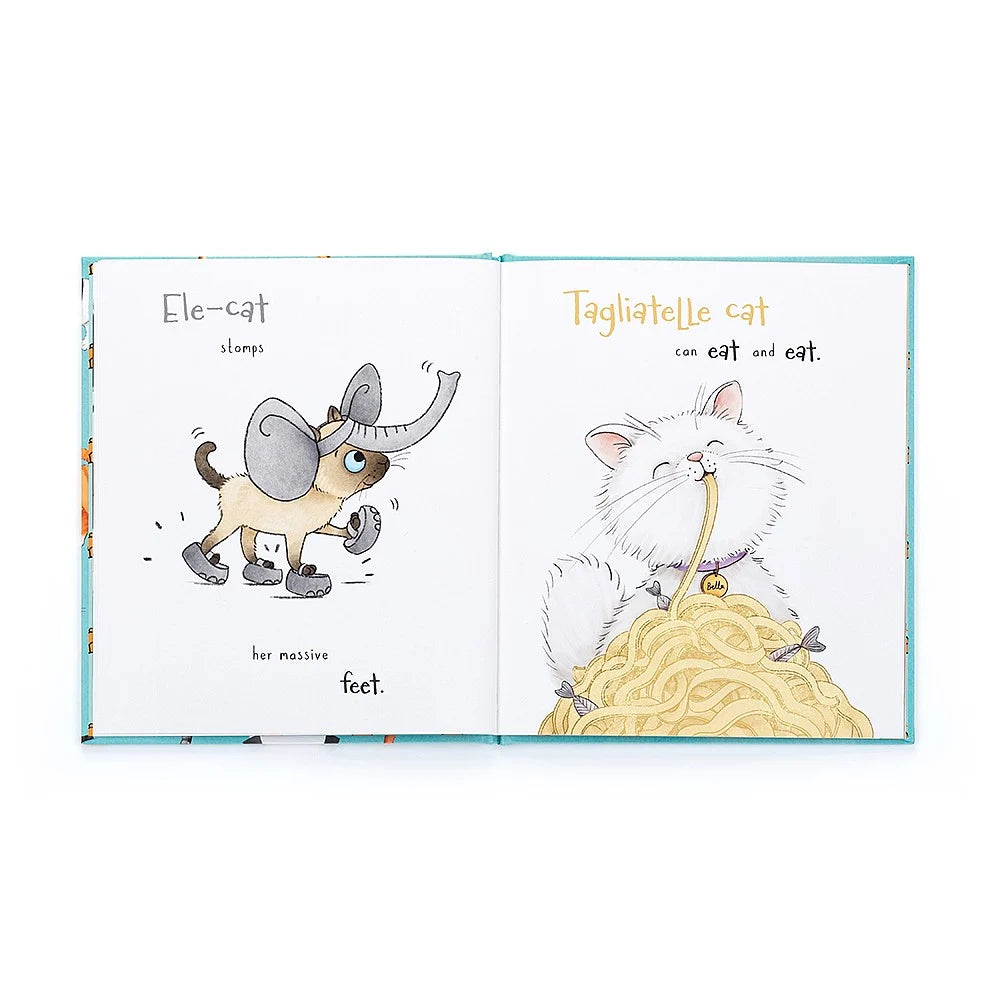 Jellycat All Kinds Of Cats Book BK4CATS - Sold by Say It Baby Gifts - Tagliatelle Cat