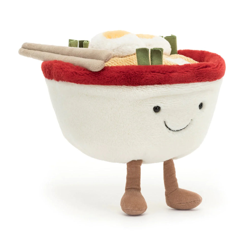Jellycat Amuseable Ramen - a warming little bowl of happiness! A2RAM. Sold by Say It Baby Gifts, little legs