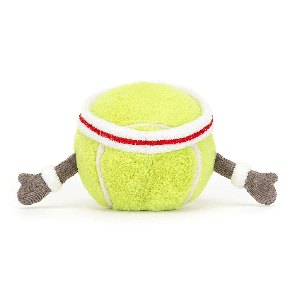 Jellycat Amuseable Sports Tennis Ball AS6T. Sold by Say it Baby Gifts - back view