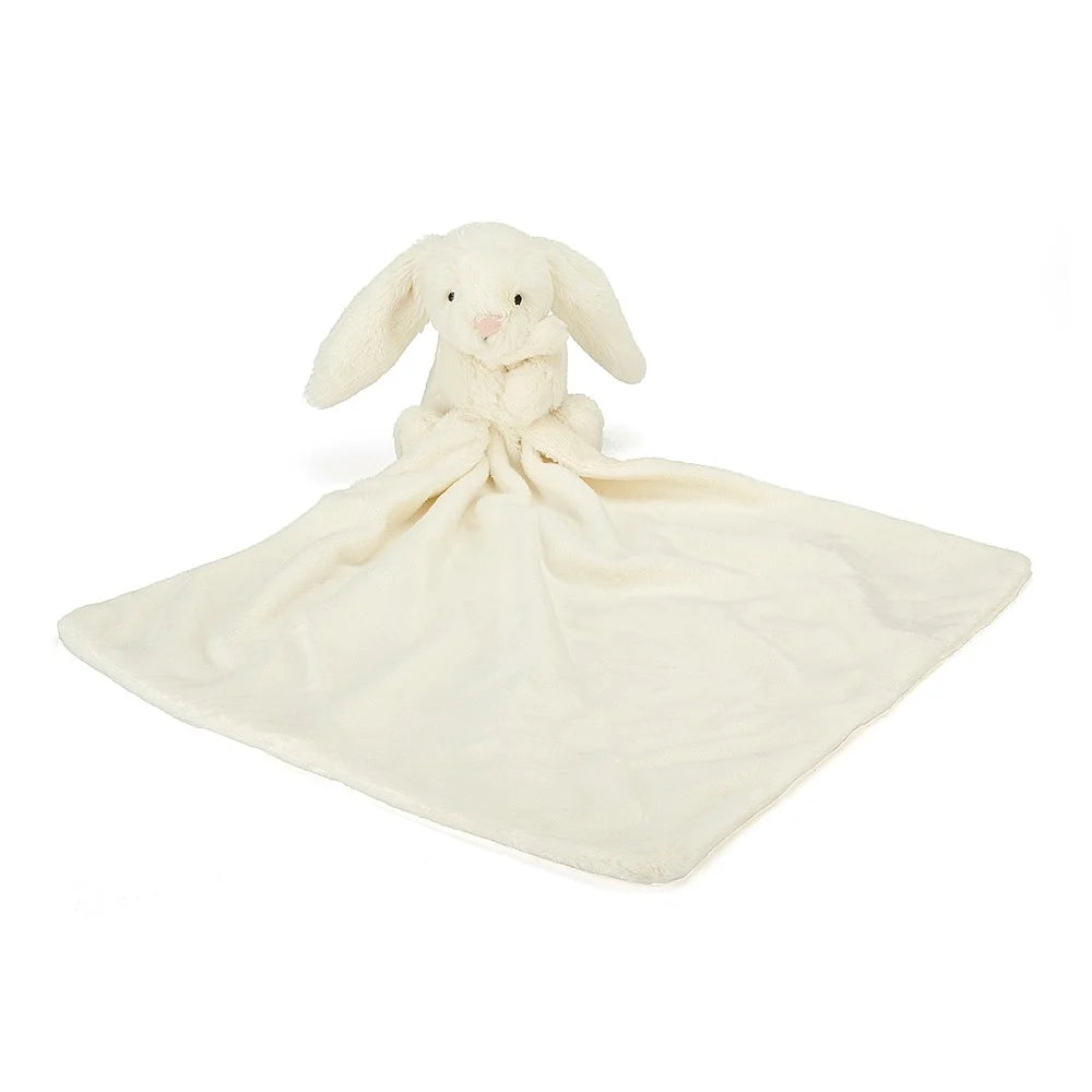 Jellycat Cream Bashful Bunny Soother - This cute soother blanket is a lovely comforter for baby to enjoy.  BB4BCNN