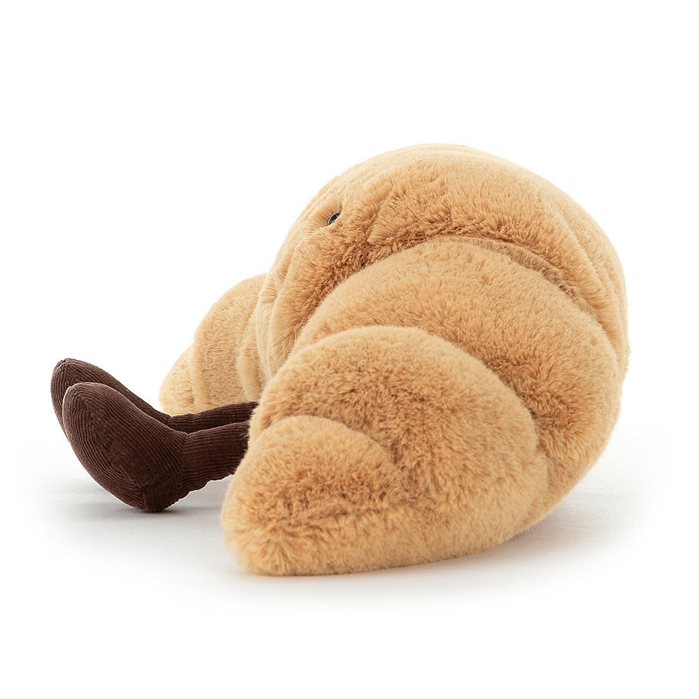 Jellycat Amuseable Croissant - Small A6C. Sold by Say It Baby Gifts. Side view