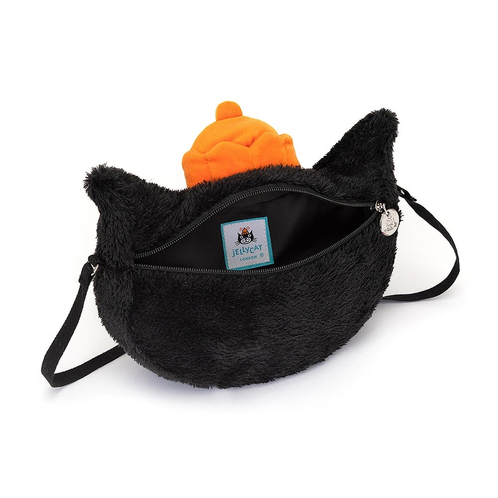 Jellycat Jack Bag - the original and iconic Jellycat cat Jack as a bag you can take on the go! JELC4BG  Sold by Say It Baby Gifts