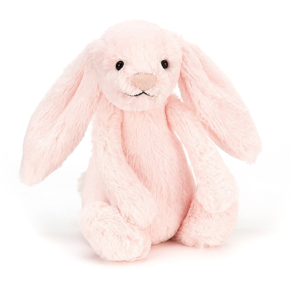 Jellycat Pink Bashful Bunny Rattle. Soft and soothing, this best-selling pink Jellycat bunny is an adorable new baby girl gift. SBB444PN Sold by Say It Baby Gifts