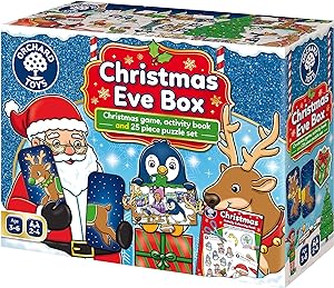 Spread some festive cheer with the Christmas Eve Box by Orchard Toys!  Sold by Say It Baby Gifts