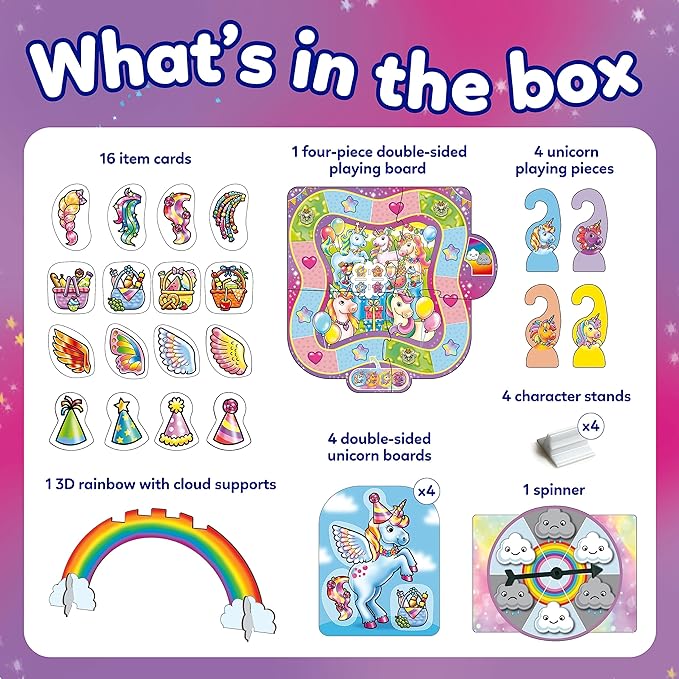 Orchard Toys Unicorn Fun! Game - Three fun unicorn-themed games in one box! Sold by Say It Baby Gifts