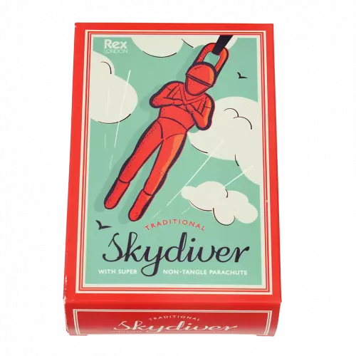 Rex London Skydiver Toy - Have hours of fun with classic toy skydiver! Sold by Say It Baby Gifts