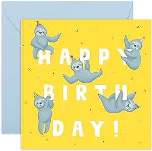 Sloths Happy Birthday Card Central 23