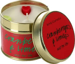 Bomb Cosmetics Cranberry and Lime Tin Candle - Say It Baby 