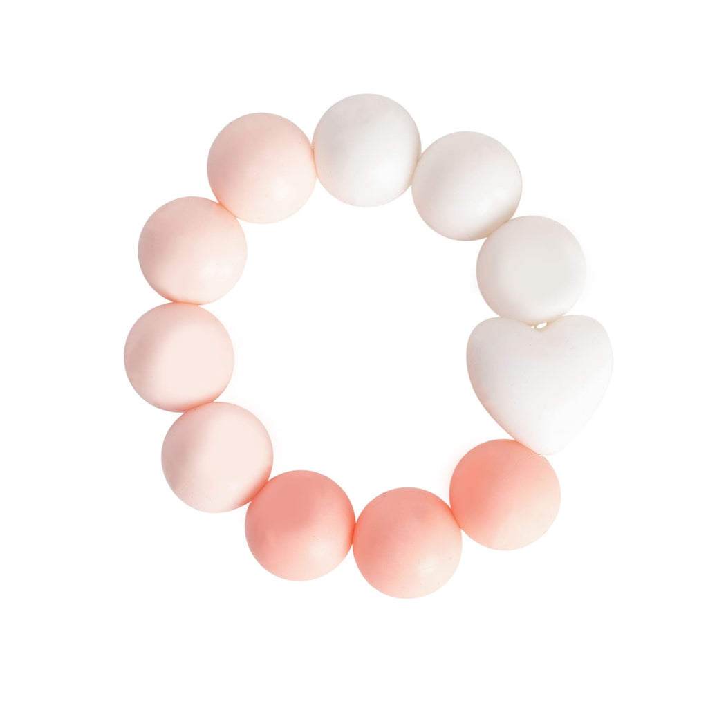 Bambino by Juliana Silicone Bead Teether - Pink. From Bambino By Juliana, this fab teething ring with its soft pastel pink colours and easy grip shape is perfect for teething babies.