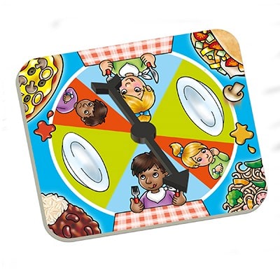 Crazy Chef game by Orchard Toys - The addition of the spinner turns Crazy Chefs into a game of chance to see who will cook their meal first!