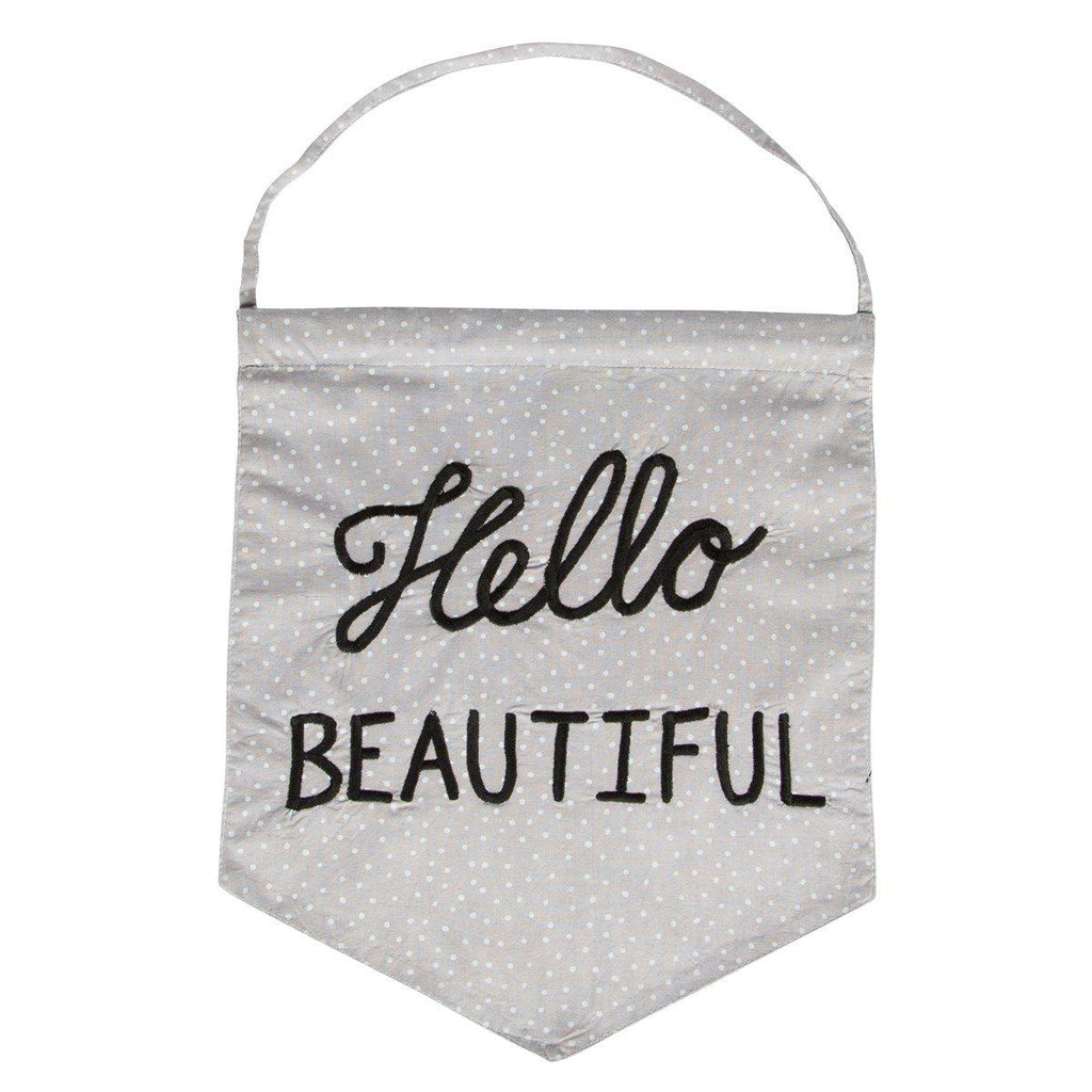 Sass & Belle Hello Beautiful Flag - Say It Baby 