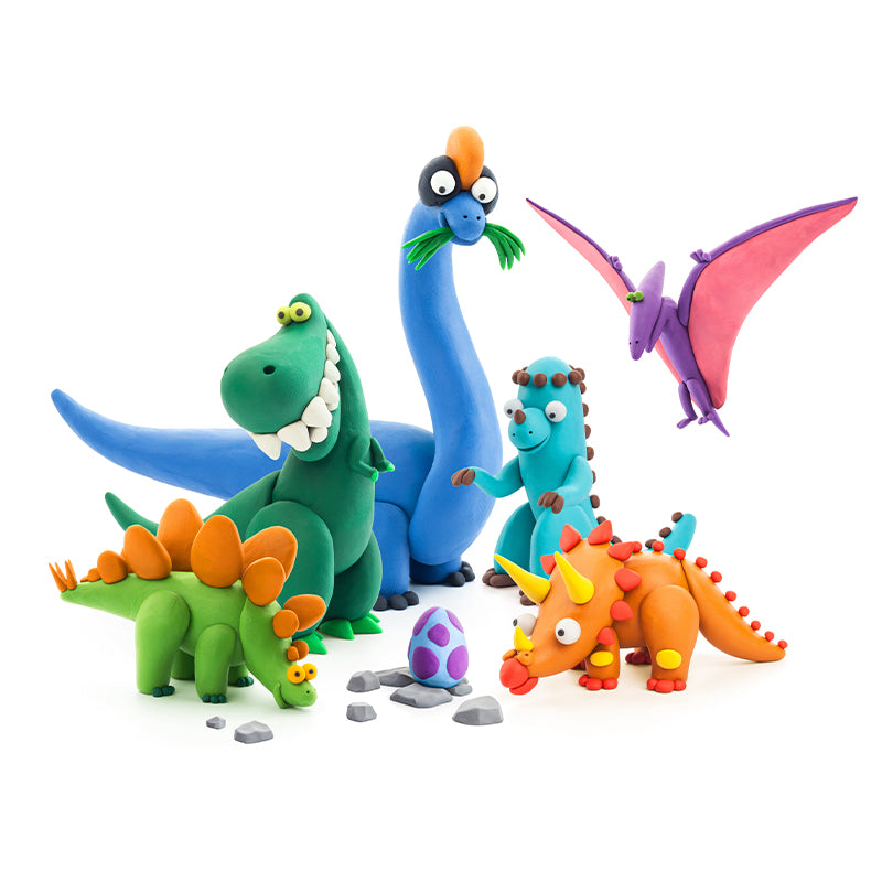 HEY CLAY Dinos Modelling Set. Sold by Say It Gifts. Designed to boost kids’ imagination  this vibrant and soft modeling clay is great for sensory development and play-based learning. Developing fine motor skills as well as imagination and creativeness.