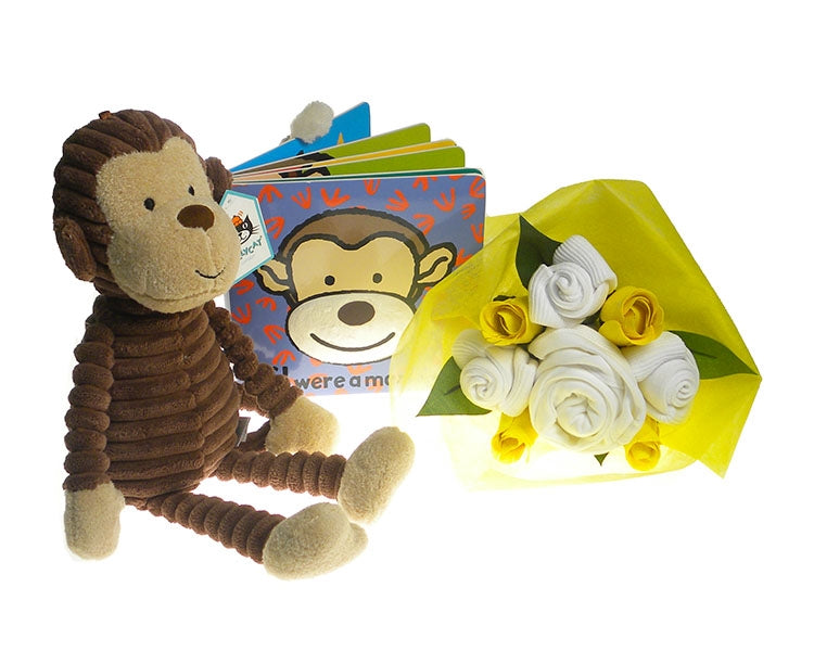 Jellycat Cordy Roy Monkey Baby Bouquet Gift Set - Say It Baby 
