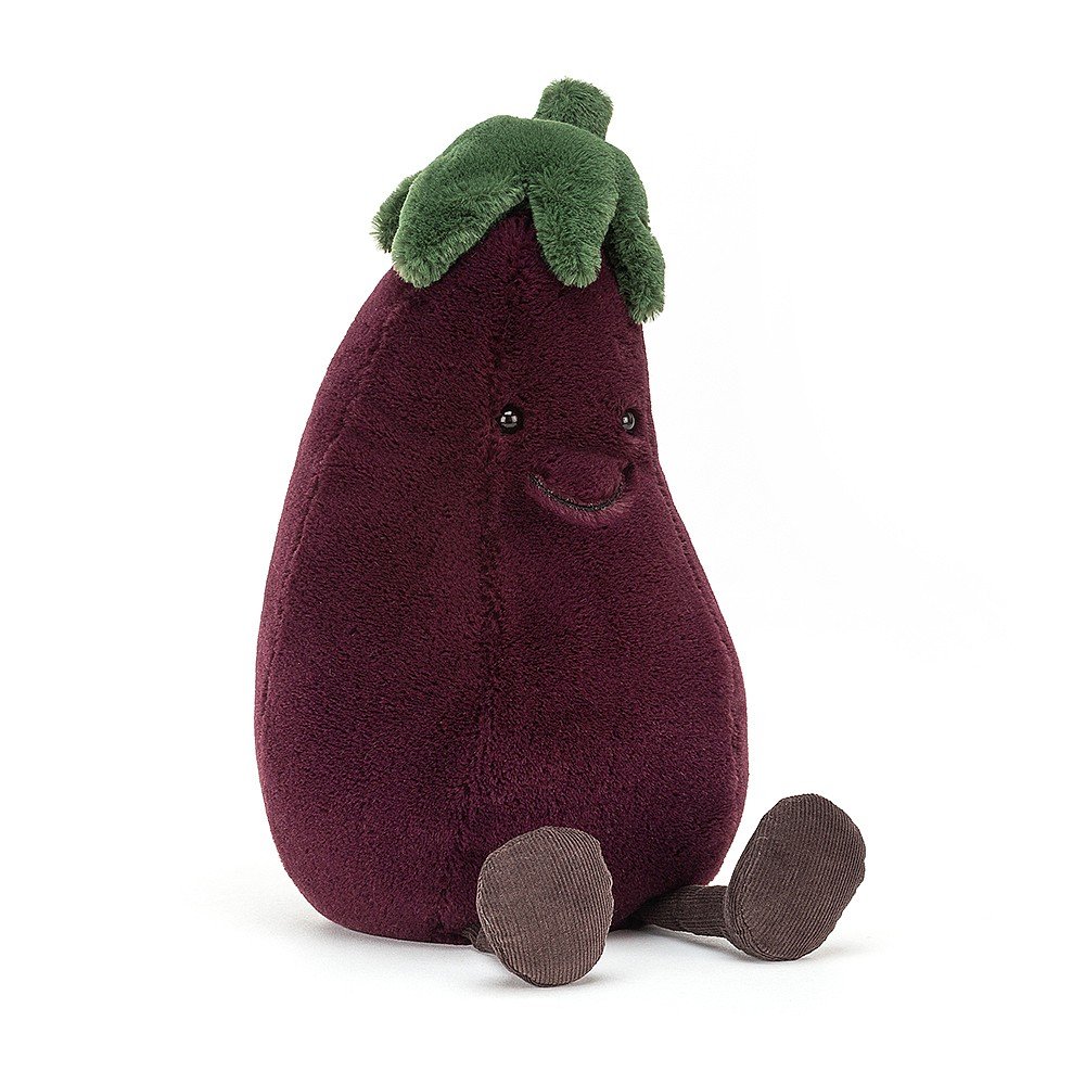 Jellycat Amuseable Aubergine - a unique character that is sure to be adored by veggie lovers. 
