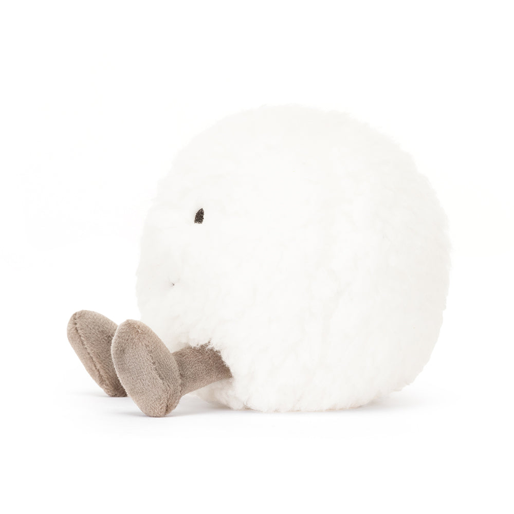 Jellycat Amuseable Snowball - a jolly little ball of fun! Sold by Say It Baby Gifts