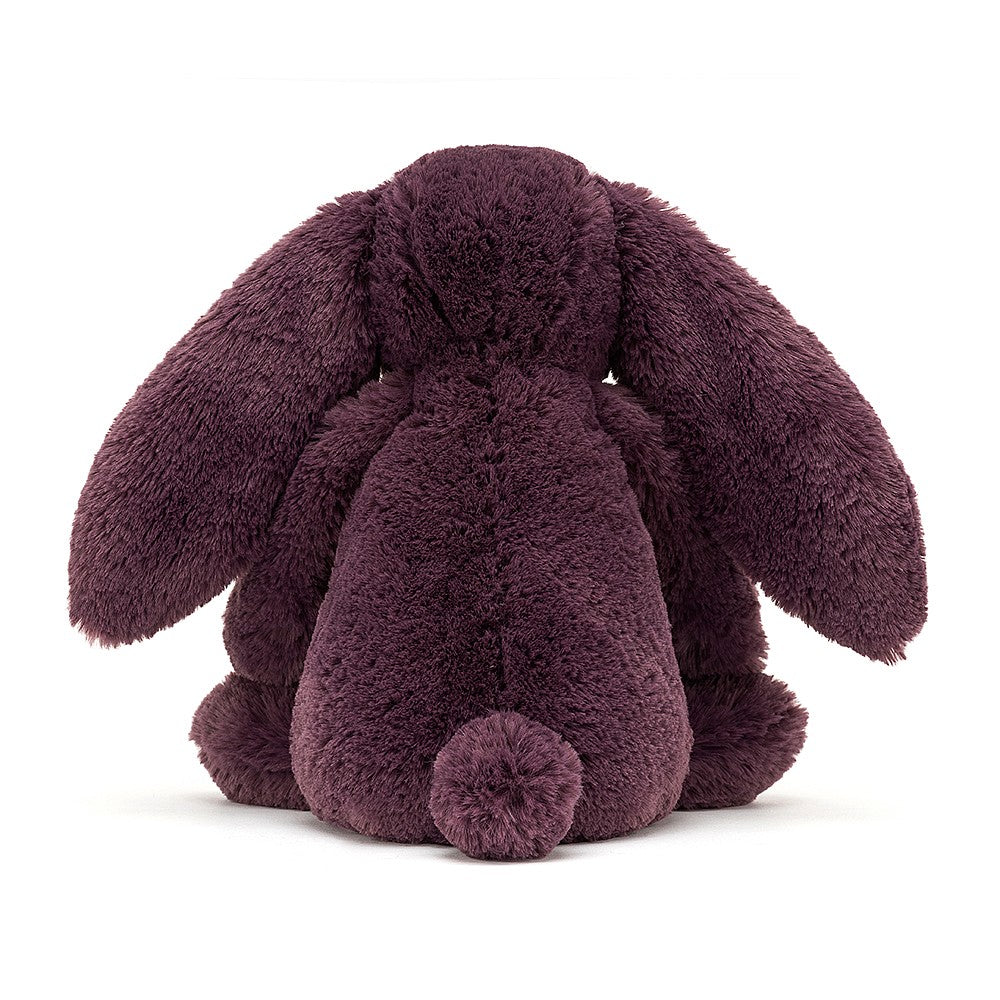 Jellycat Bashful Plum Bunny - Small. cute bob tail. A gorgeous snuggly bunny that is sure to be loved! Size Small. Approx 18cm x 9cm. Sold by Say It Baby Gifts