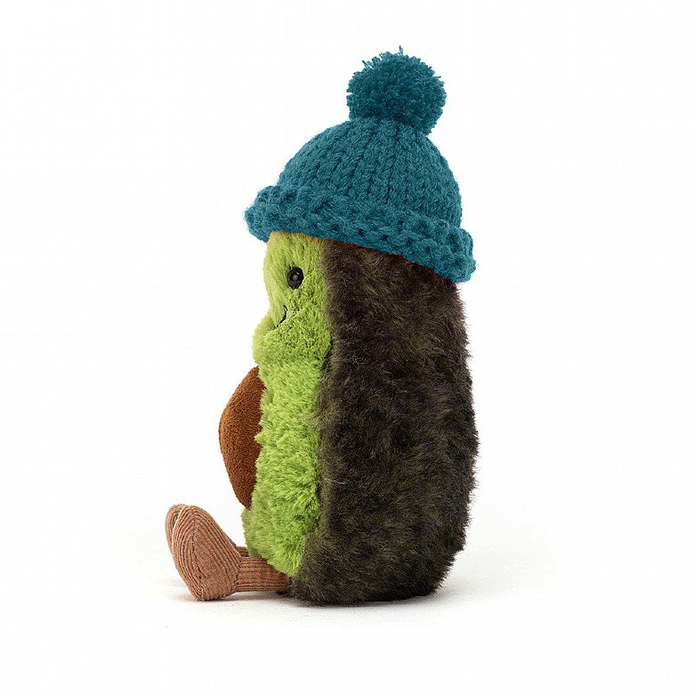 Jellycat Amuseable Cozi Avocado - Teal. Say It Baby Gifts. Side view