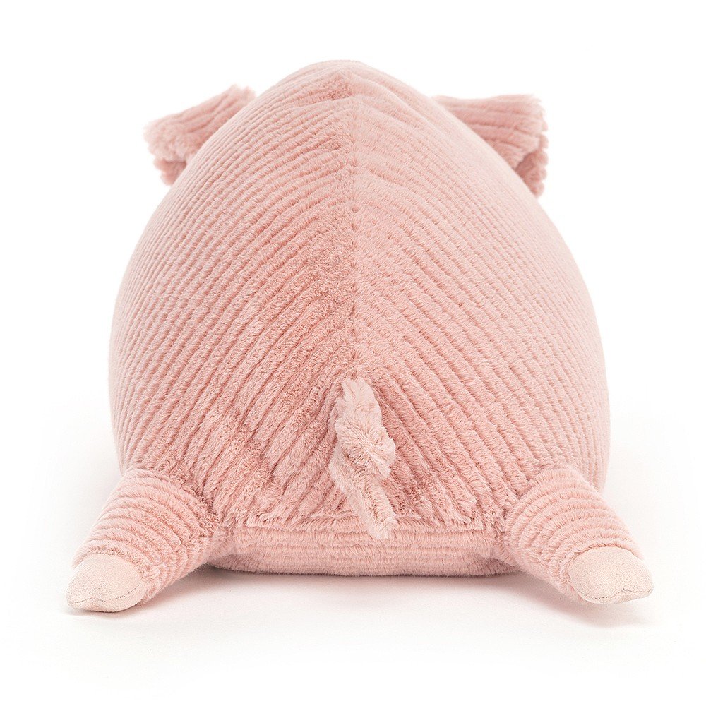 Jellycat Doopity Pig -  a lovely cordy soft toy by Jellycat. Rear view. Say It Baby Gifts 