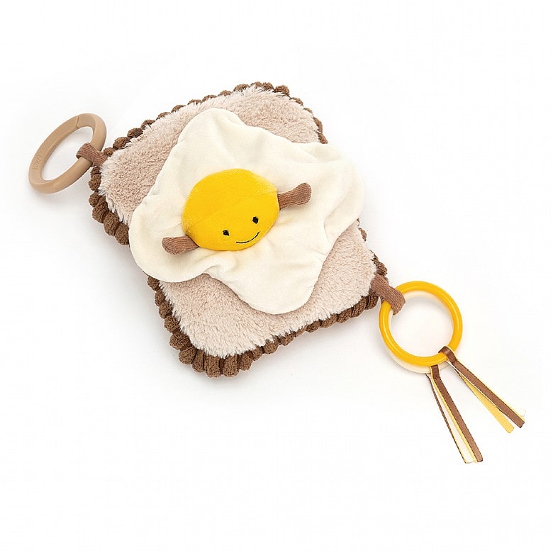 Babies will love grabbing some breakfast with this fab and silly Amuseable Egg On Toast Activity Toy! Say It Baby Gifts - great new baby gift