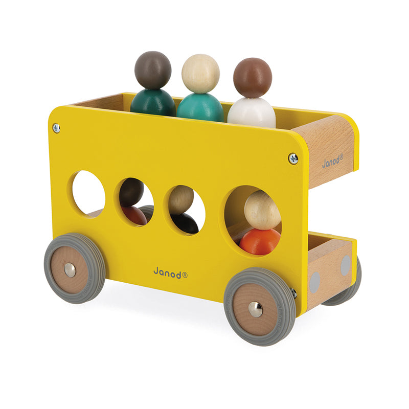 Janod Wooden School Bus. Sold by Say It Baby Gifts. This adorable wooden school bus by Janod is a gorgeous toy for kids aged 2 and up.