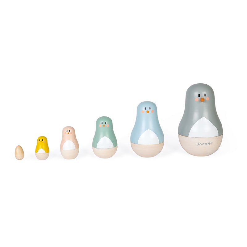 These Janod Sweet Cocoon Russian Dolls are a beautifully designed gift for children age 3 and over.